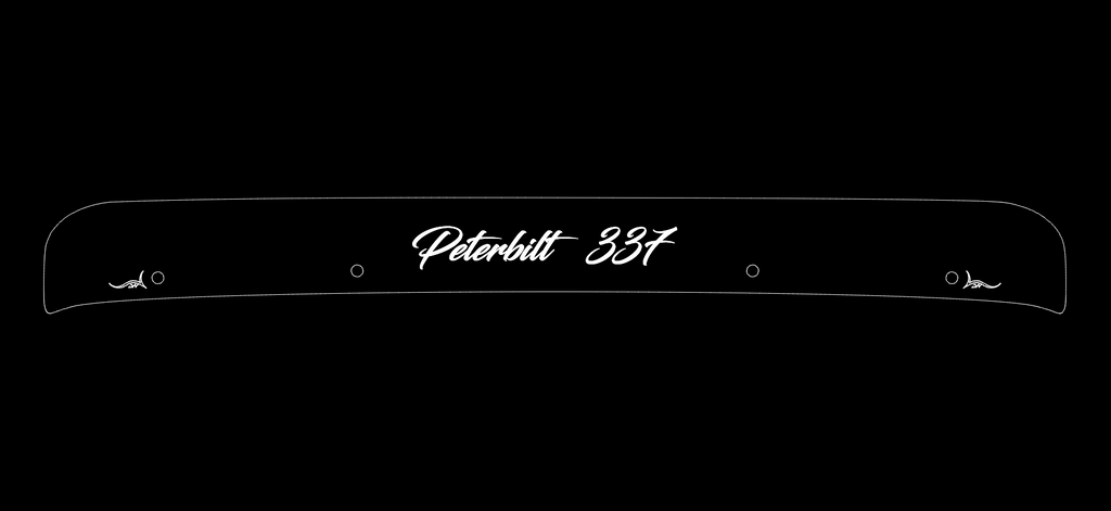 Peterbilt 337 Bugshield